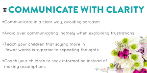 communicate with clarity buffer values families
