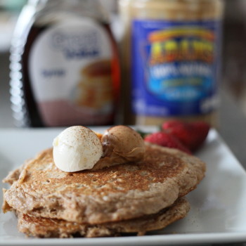 Peanut Butter Vegan (or not) Pancakes