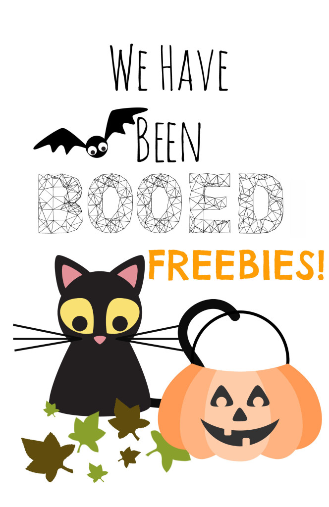 Free Halloween Neighborhood “BOO” or “Ghosted” Game Signs