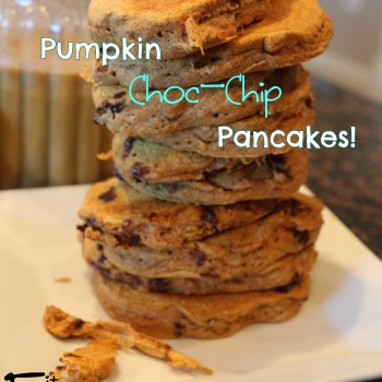 Pumpkin Chocolate Chip Pancakes: Clean/Vegan/Dairy-Free