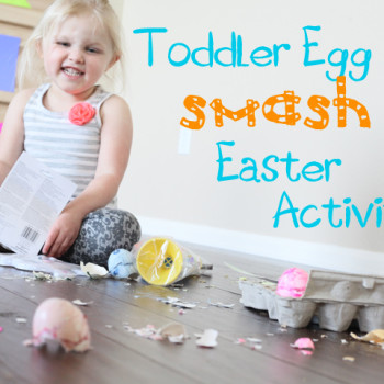 Toddler Egg Smash Easter Activity!