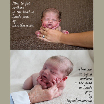 How to Pose a Newborn in the Head in Hands Pose